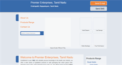 Desktop Screenshot of premierenterprises.in